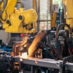 proteções sanfonadas em máquinas industriais