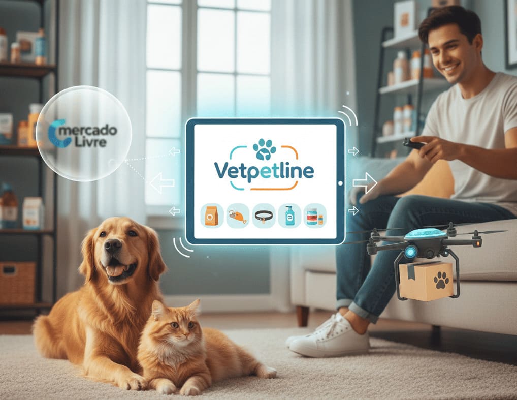 Marca que lidera o mercado pet no Mercado Livre